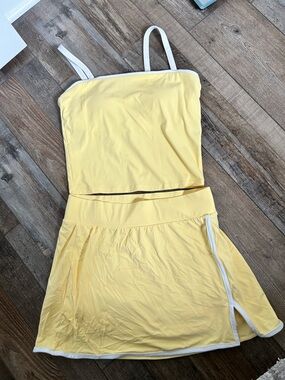 All in motion butter yellow Everyday Soft Athletic Skort set